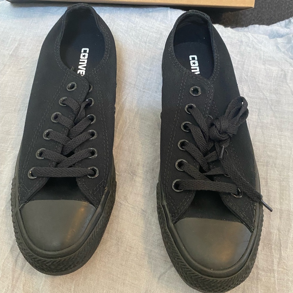 Converse Chuck Taylor All-Star Black-on-Black Size 6.5 Womens NEW***